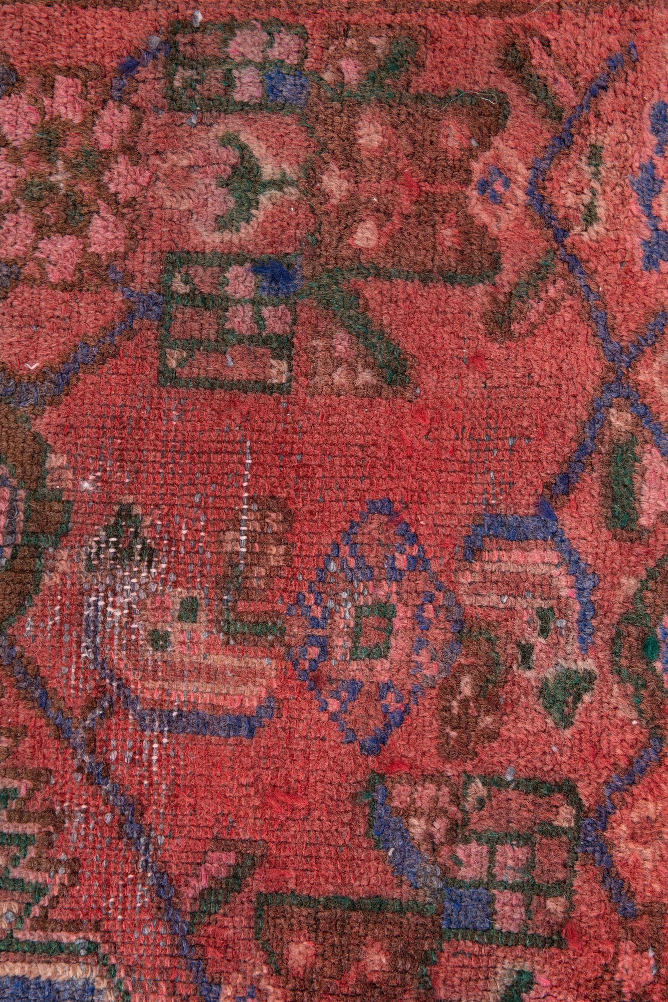 4' x 6' 10 Hand Knotted Ultra Vintage Persian Wool Rug