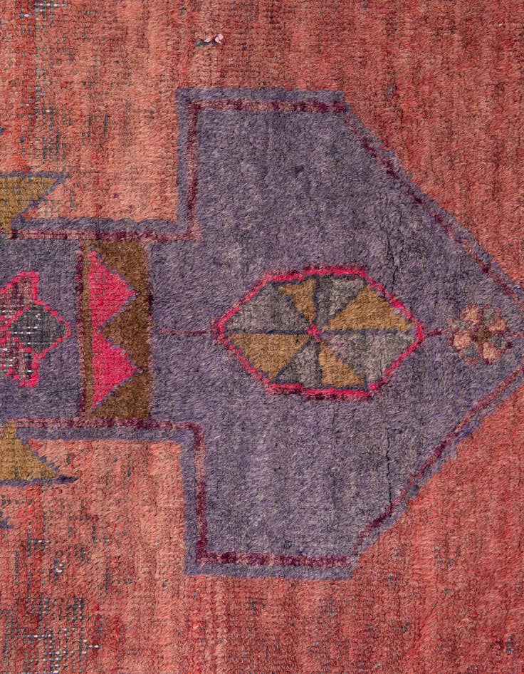 Detail image of 4' 1 x 6' 6  Hand Knotted Ultra Vintage Persian Wool Rug