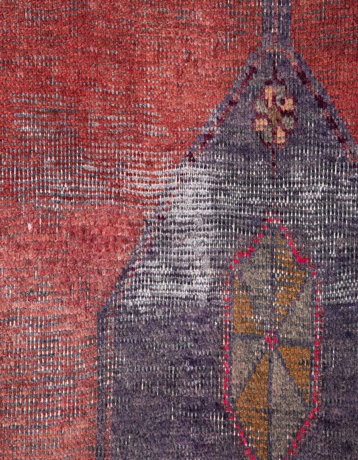 Detail image of 4' 1 x 6' 6  Hand Knotted Ultra Vintage Persian Wool Rug