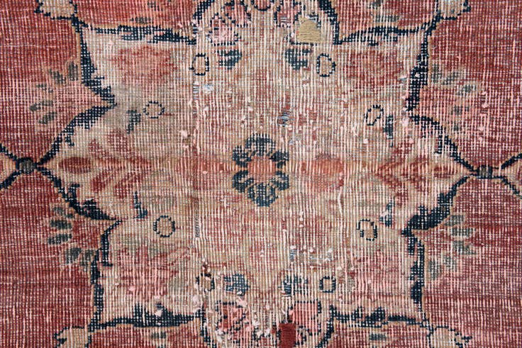 Detail image of 130cm x 185cm anudado a mano Ultra Vintage Alfombra Persa Lana