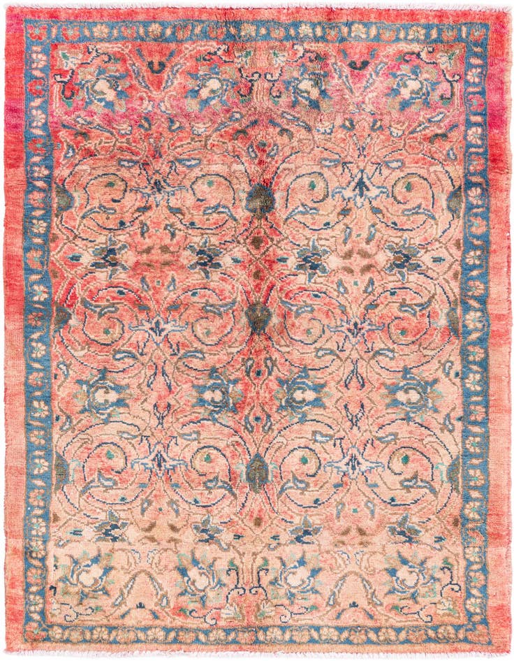 Detail image of 3' 5 x 5' 3 Hand Knotted Ultra Vintage Persian Wool Rug