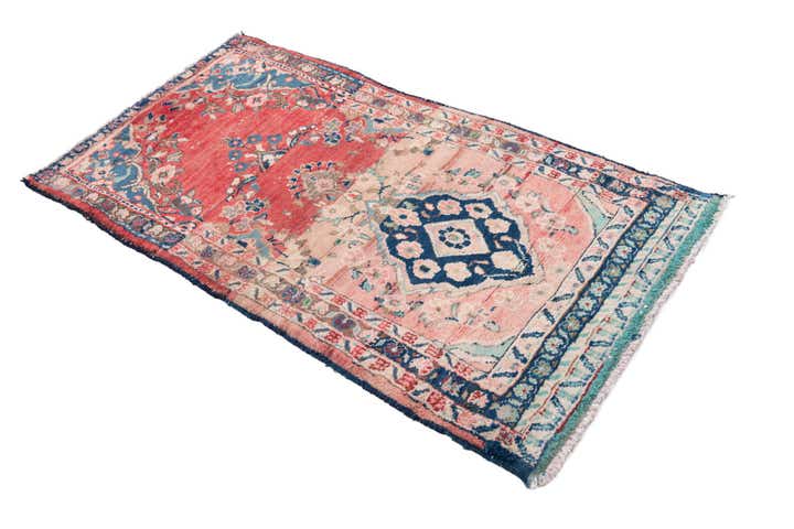 2' 5 x 4' 8 Hand Knotted Ultra Vintage Persian Wool Rug