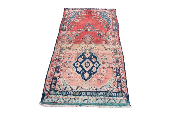 Detail image of 2' 5 x 4' 8 Hand Knotted Ultra Vintage Persian Wool Rug