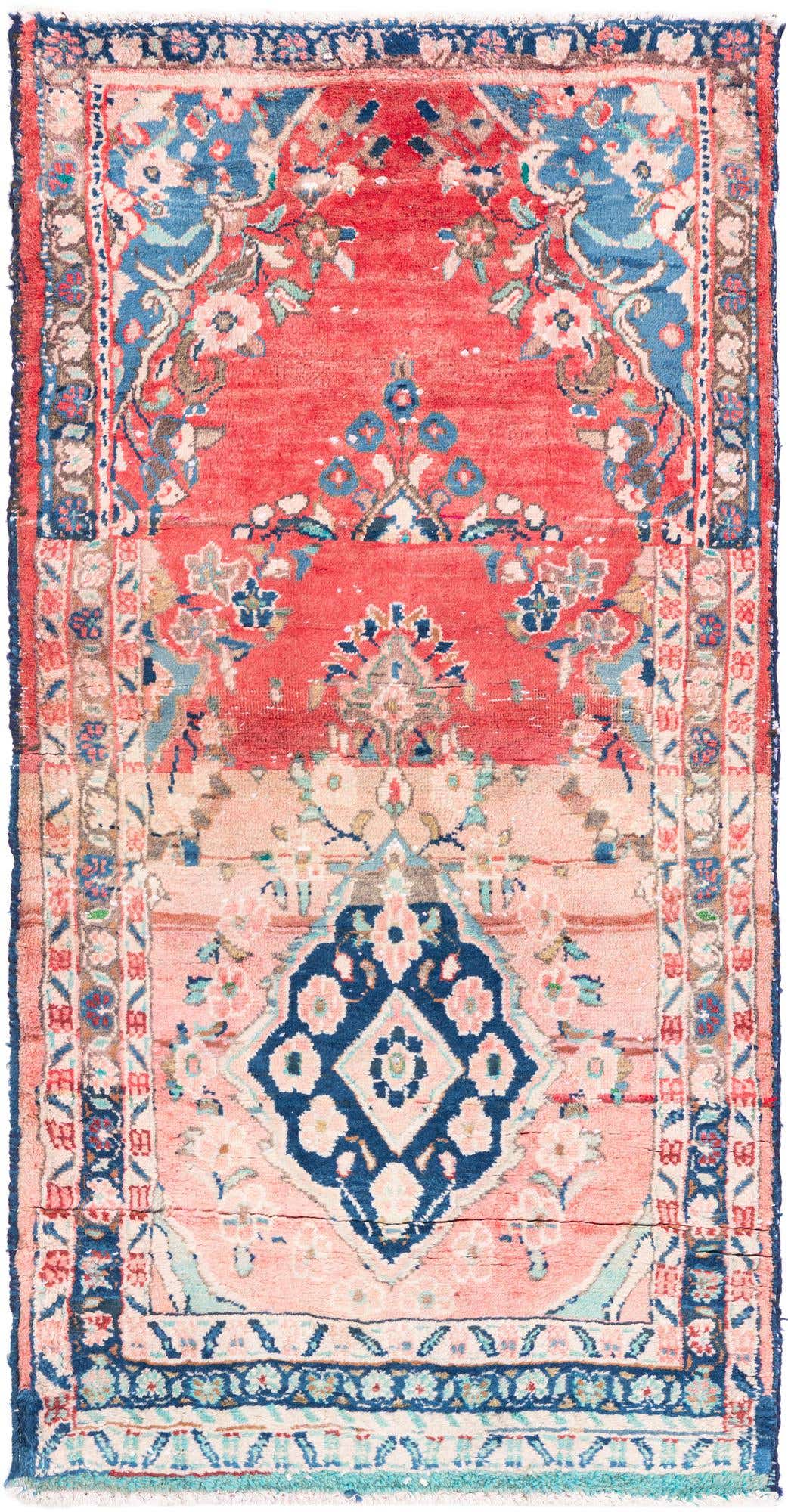2' 5 x 4' 8 Hand Knotted Ultra Vintage Persian Wool Rug