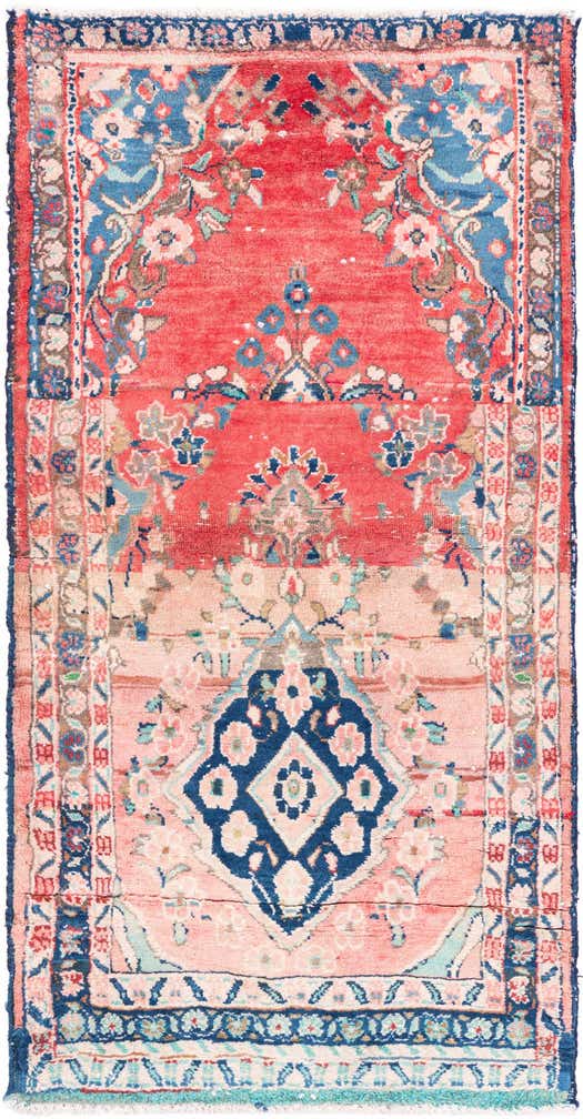 2' 5 x 4' 8 Hand Knotted Ultra Vintage Persian Wool Rug