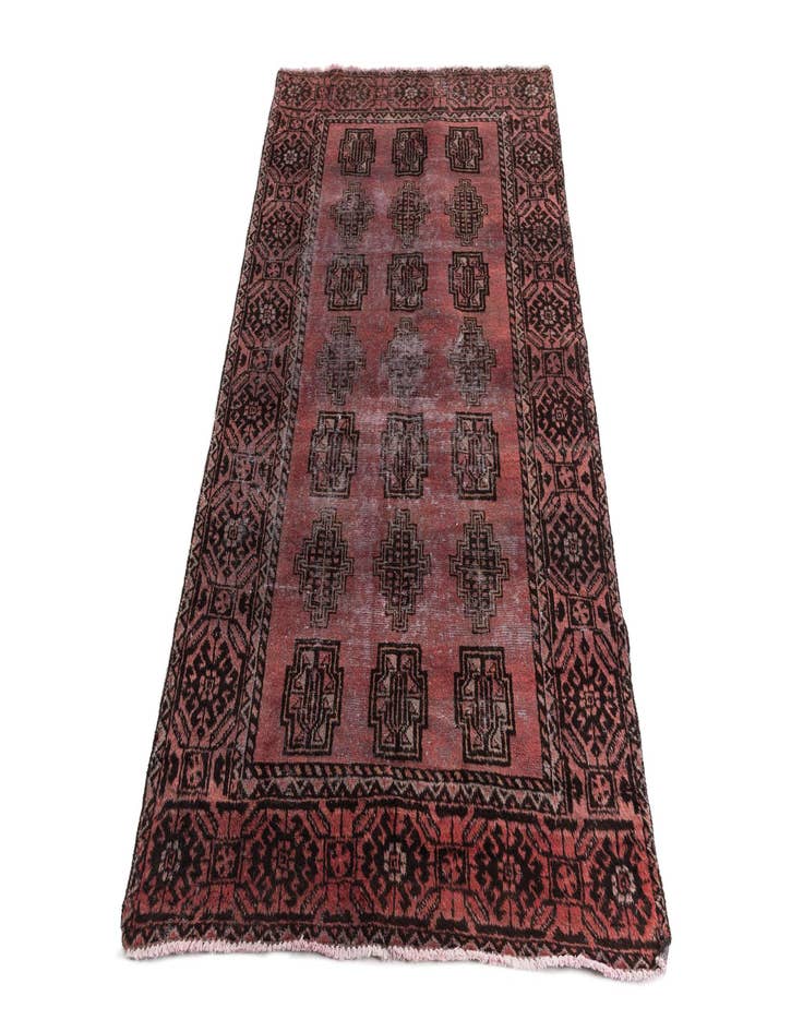 Detail image of 4' x 6' 7  Hand Knotted Ultra Vintage Persian Wool Rug