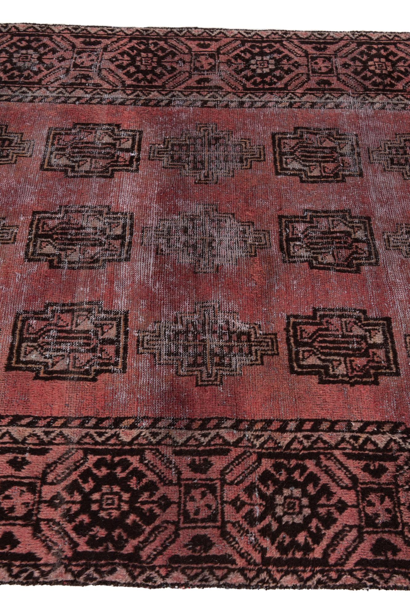 4' x 6' 7 Hand Knotted Ultra Vintage Persian Wool Rug