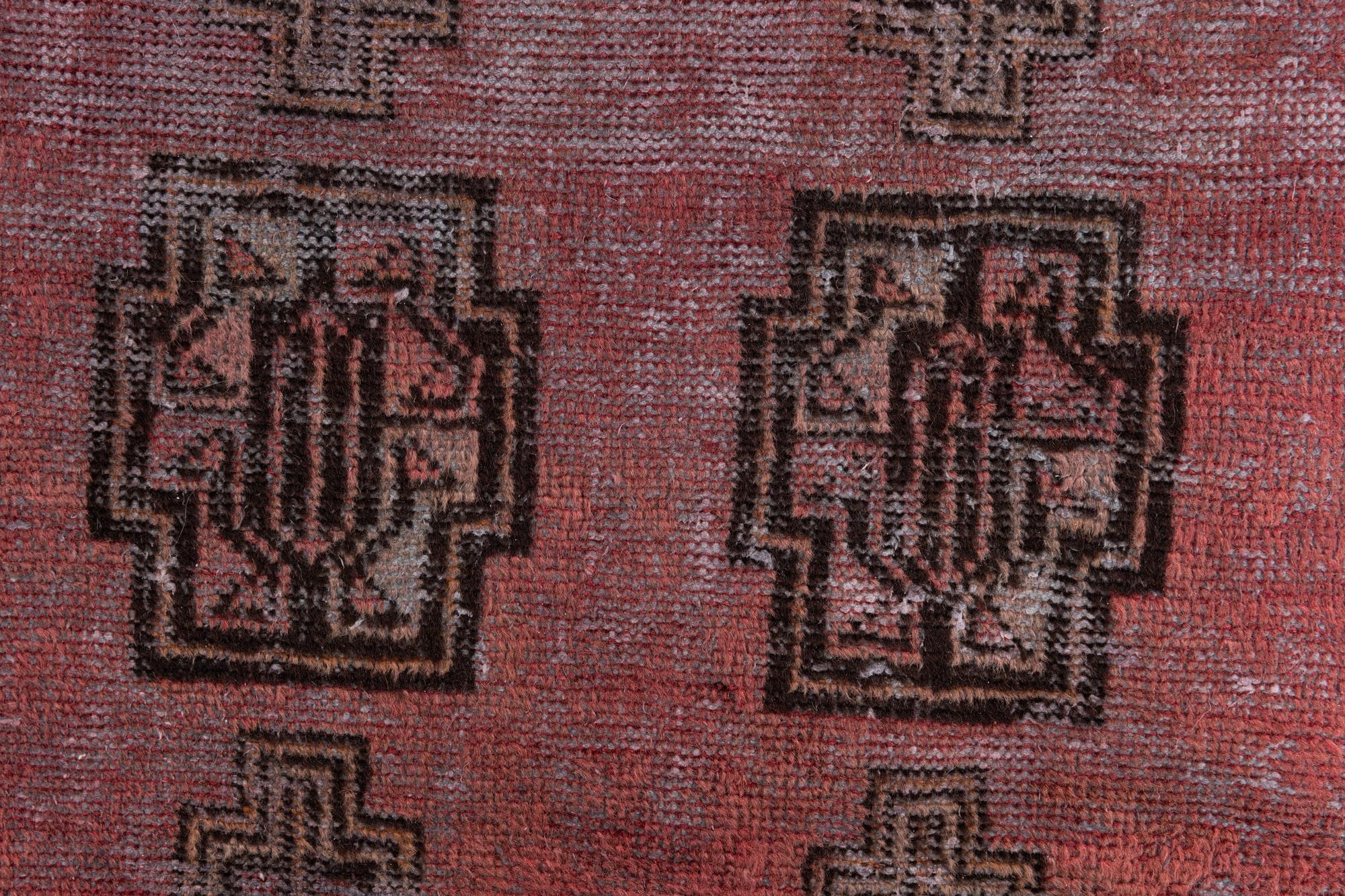 4' x 6' 7 Hand Knotted Ultra Vintage Persian Wool Rug