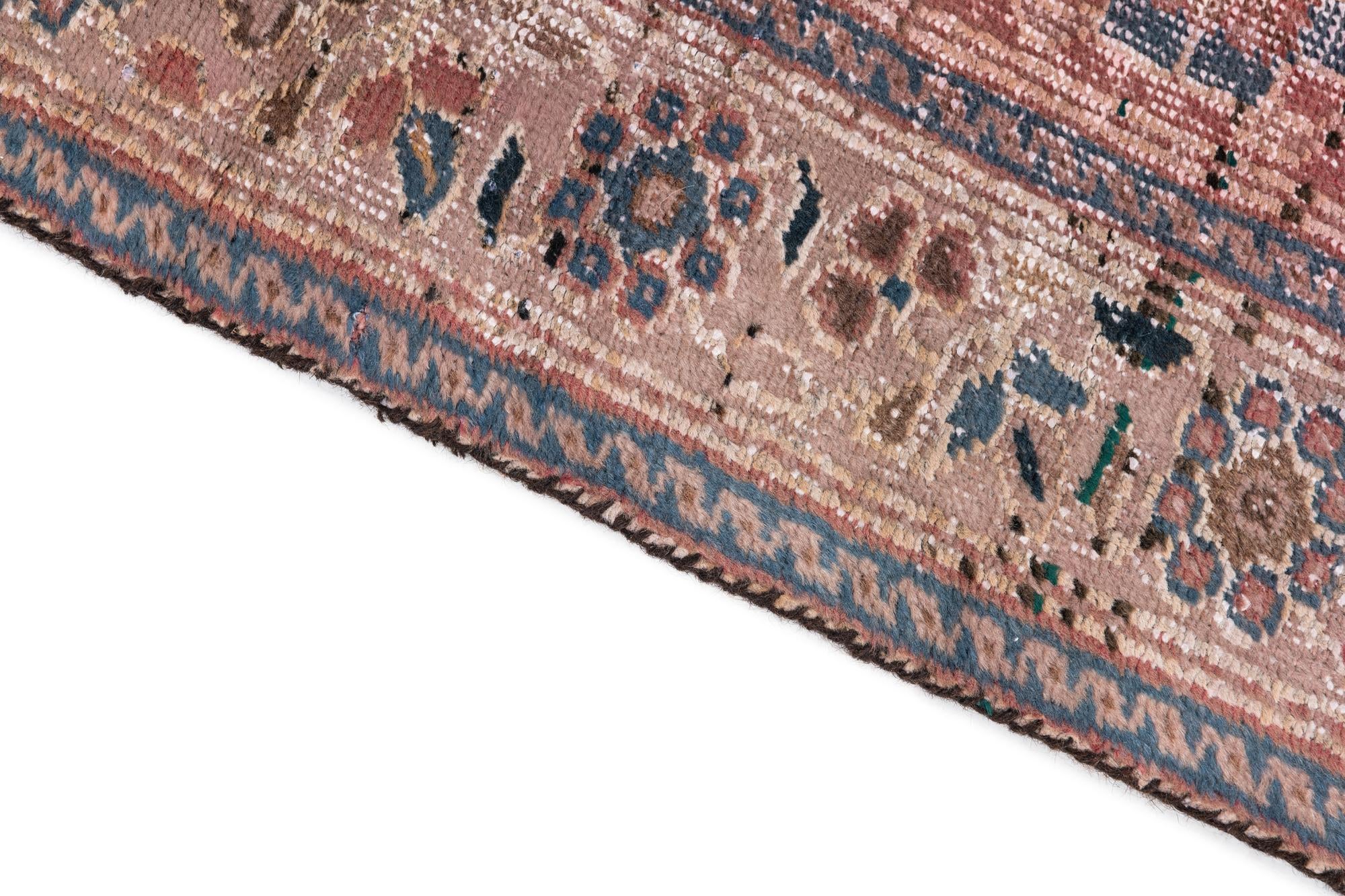 4' 2 x 6' 2 Hand Knotted Ultra Vintage Persian Wool Rug