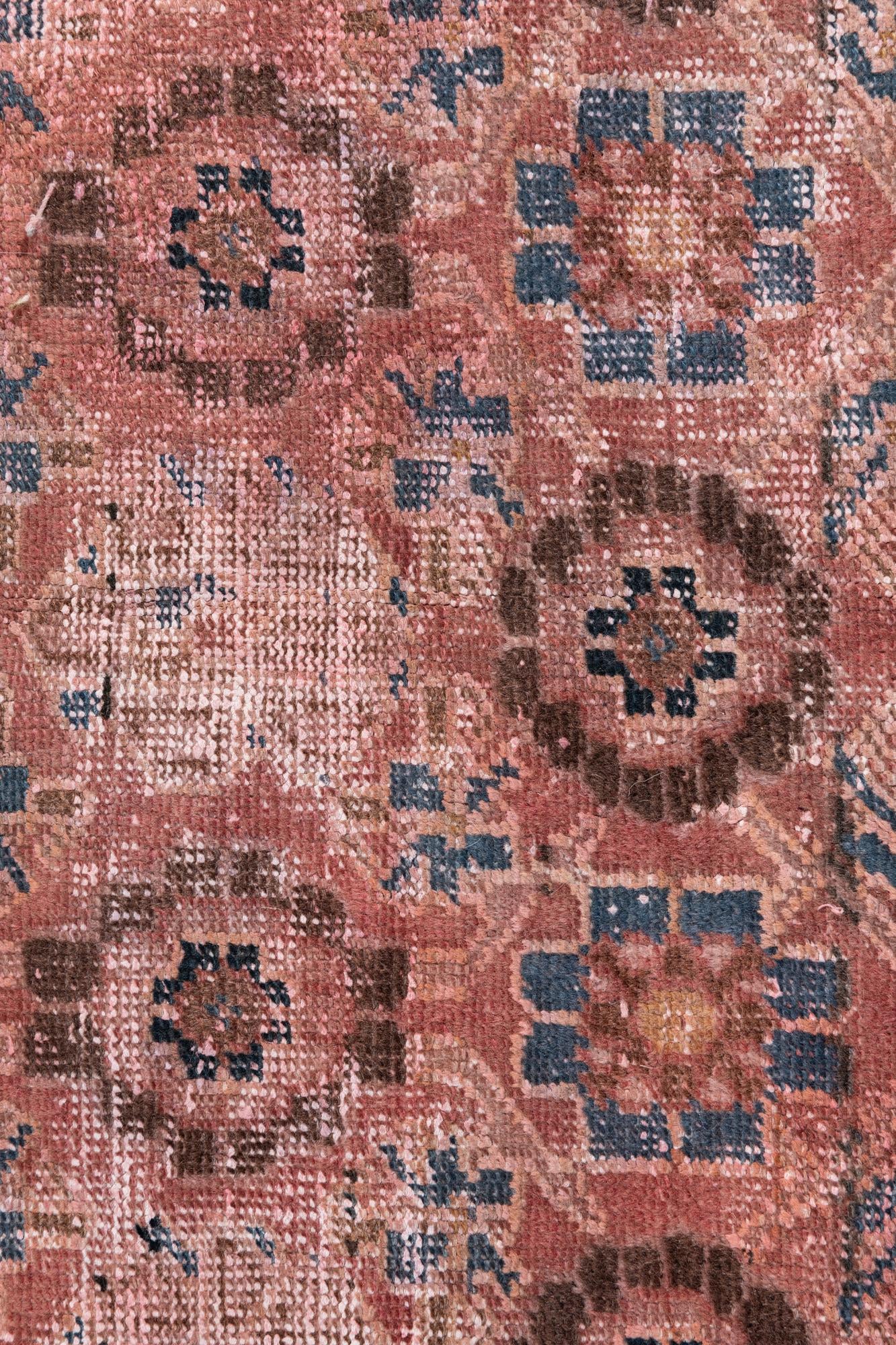 4' 2 x 6' 2 Hand Knotted Ultra Vintage Persian Wool Rug