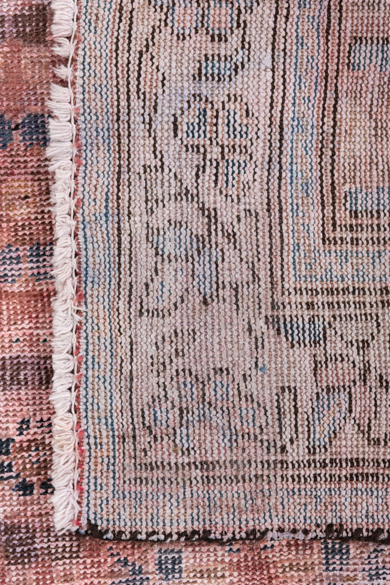 4' 2 x 6' 2 Hand Knotted Ultra Vintage Persian Wool Rug