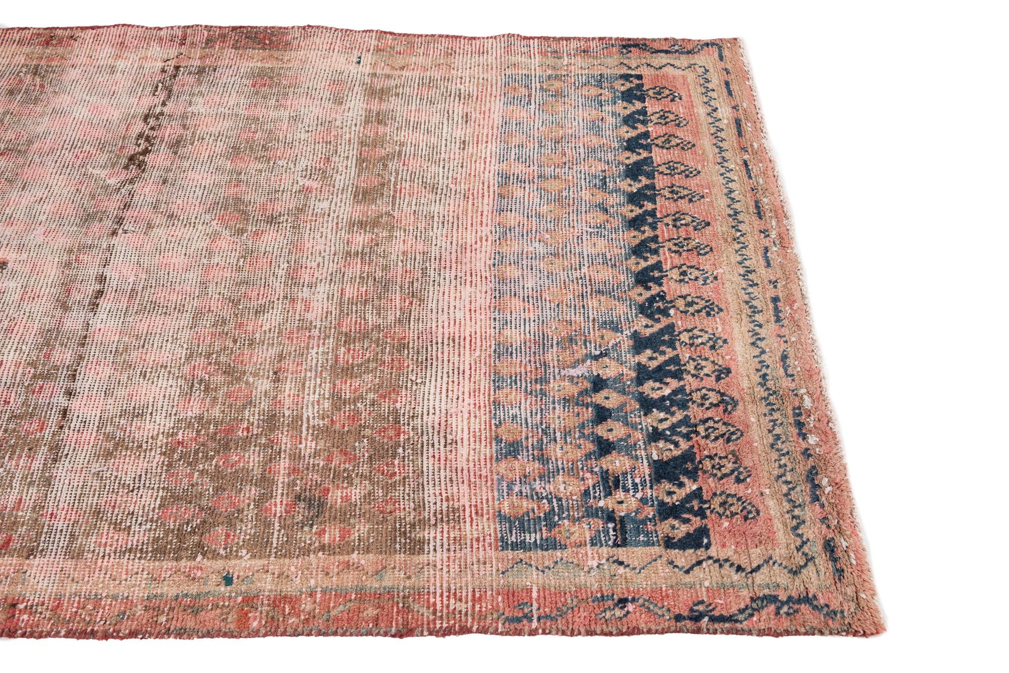 3' 6 x 5' 4 Hand Knotted Ultra Vintage Persian Wool Rug