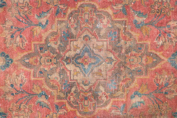 Detail image of 3' x 4' 7 Hand Knotted Ultra Vintage Persian Wool Rug