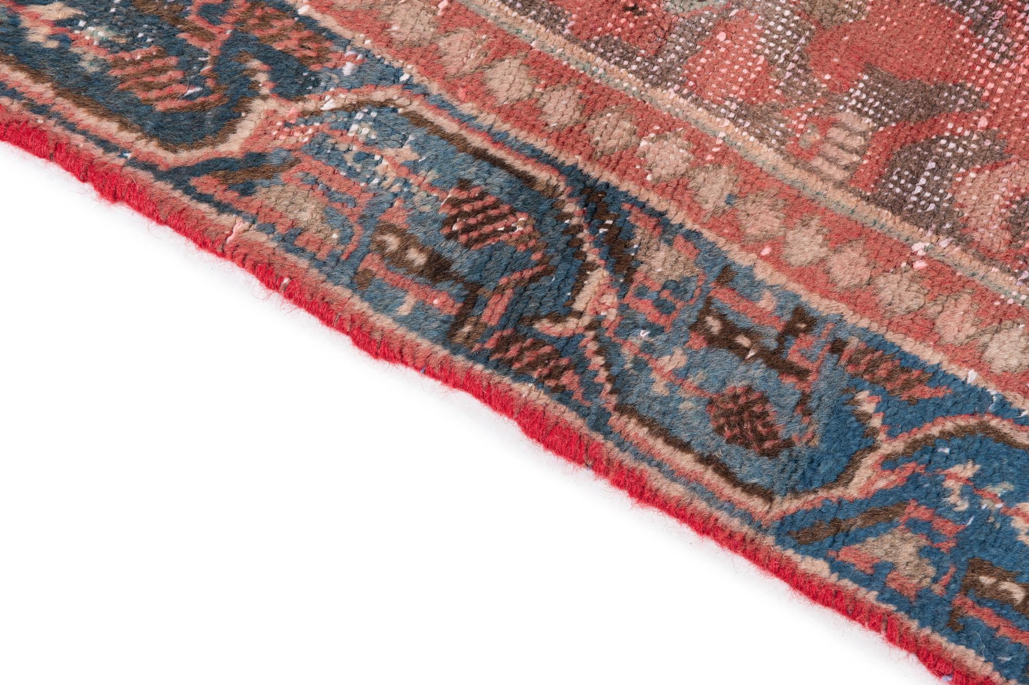 3' 6 x 4' 9 Hand Knotted Ultra Vintage Persian Wool Rug