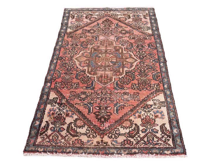3' 2 x 5' 3 Hand Knotted Ultra Vintage Persian Wool Rug