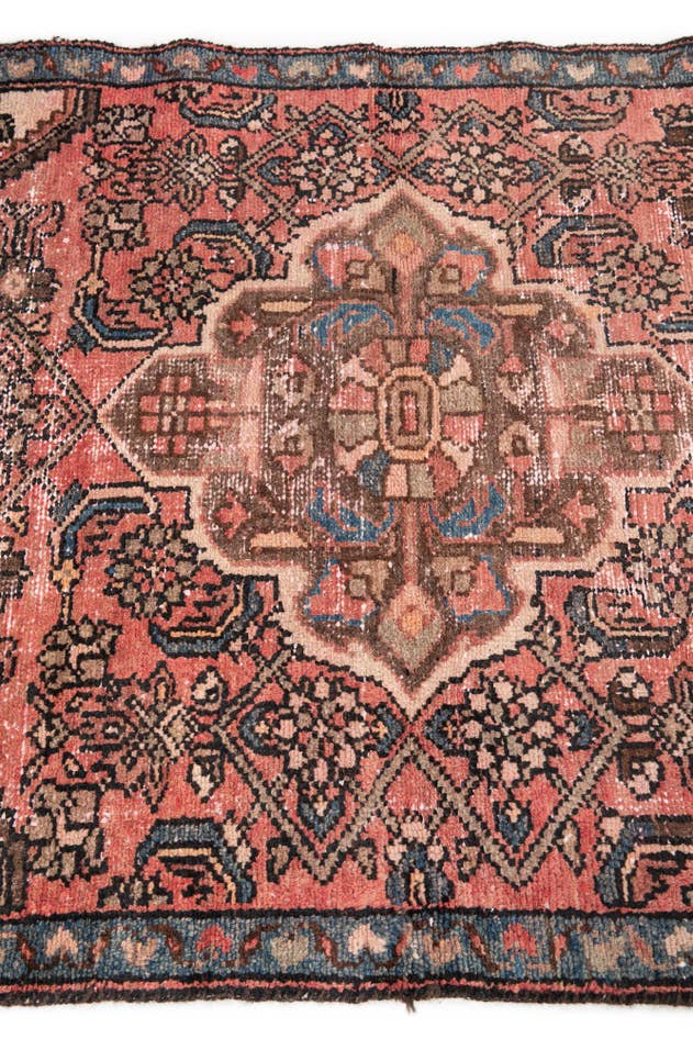 Detail image of 3' 2 x 5' 3 Hand Knotted Ultra Vintage Persian Wool Rug