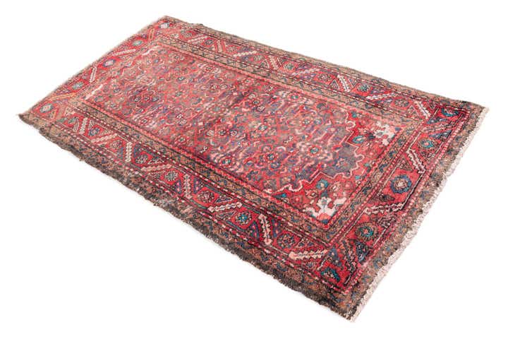 3' 5 x 6' 1 Hand Knotted Ultra Vintage Persian Wool Rug