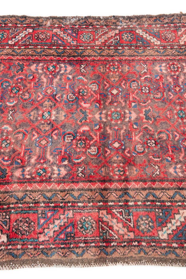 Detail image of 3' 5 x 6' 1 Hand Knotted Ultra Vintage Persian Wool Rug