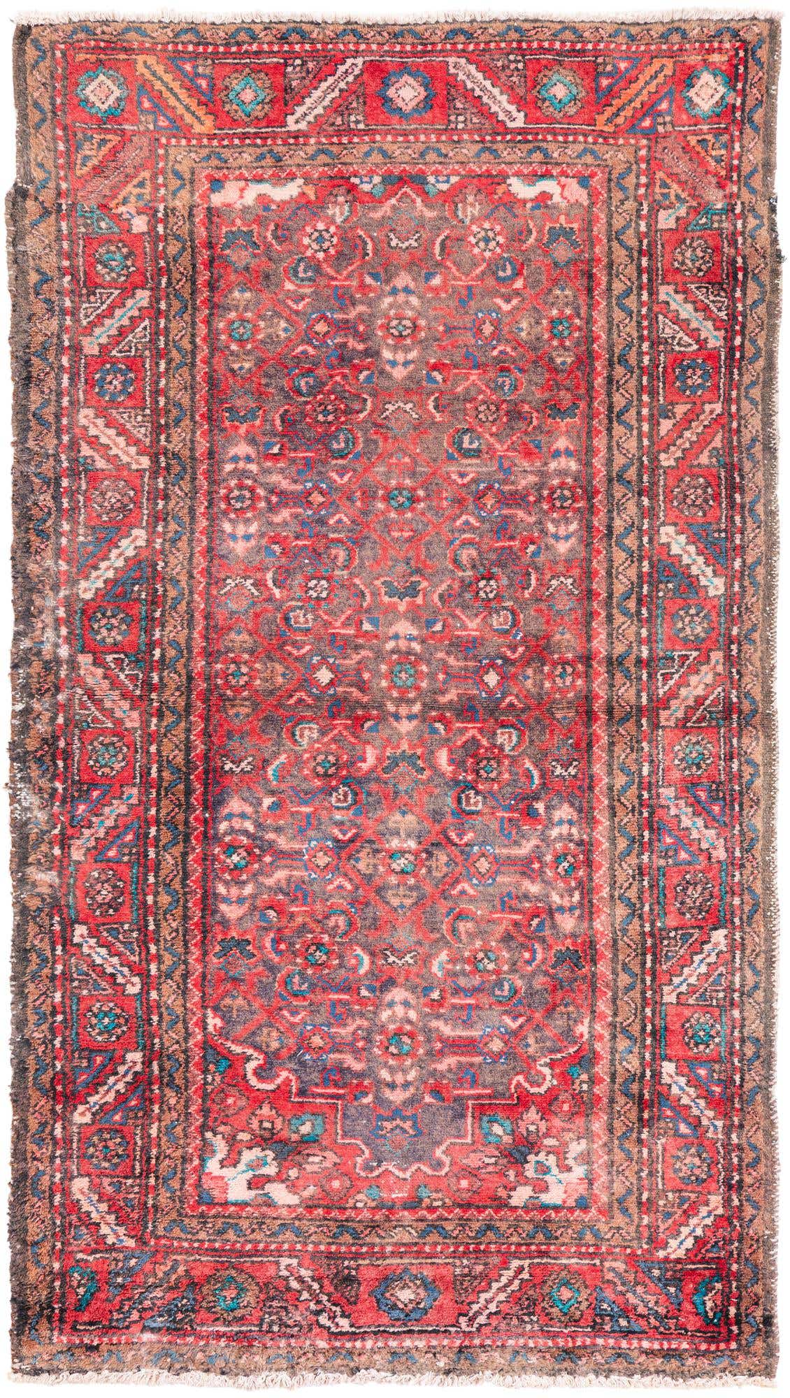 3' 5 x 6' 1 Hand Knotted Ultra Vintage Persian Wool Rug