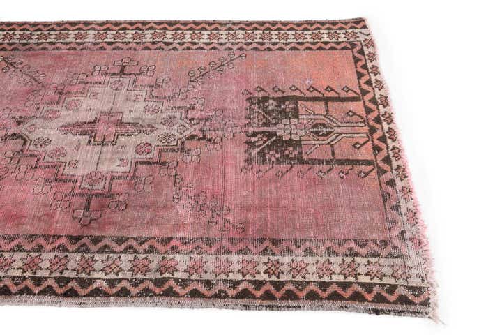 4' 1 x 6' 7 Hand Knotted Ultra Vintage Persian Wool Rug
