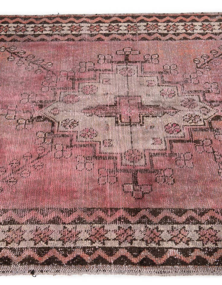 Detail image of 4' 1 x 6' 7  Hand Knotted Ultra Vintage Persian Wool Rug