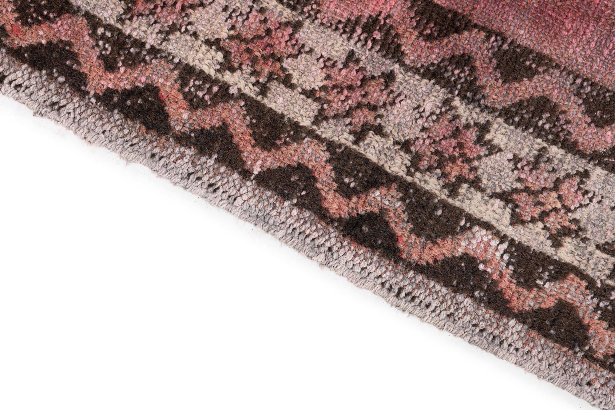 4' 1 x 6' 7 Hand Knotted Ultra Vintage Persian Wool Rug
