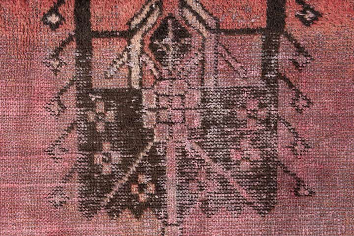 4' 1 x 6' 7 Hand Knotted Ultra Vintage Persian Wool Rug