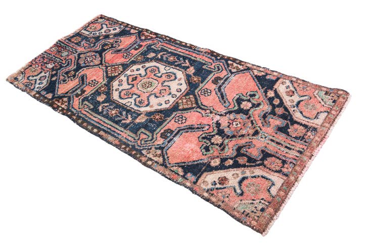 Detail image of 2' 7 x 5' 4 Hand Knotted Ultra Vintage Persian Wool Rug