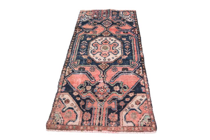 Detail image of 2' 7 x 5' 4 Hand Knotted Ultra Vintage Persian Wool Rug