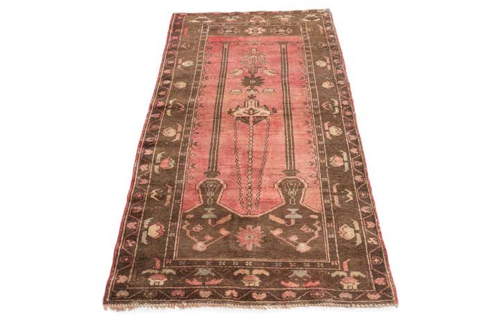 3' 3 x 5' 10 Hand Knotted Ultra Vintage Persian Wool Rug