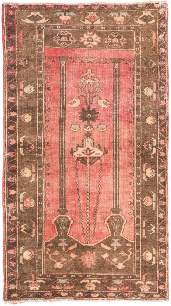 3' 3 x 5' 10 Hand Knotted Ultra Vintage Persian Wool Rug