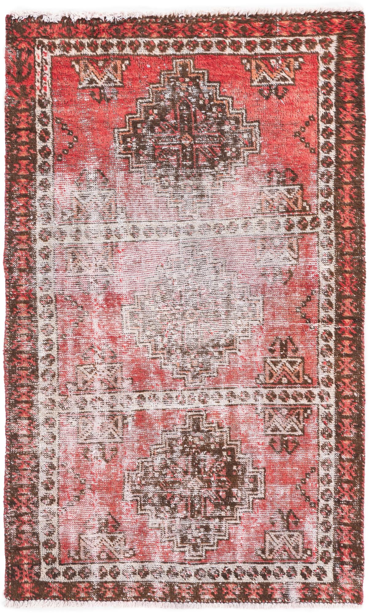 3' 2 x 5' 3 Hand Knotted Ultra Vintage Persian Wool Rug
