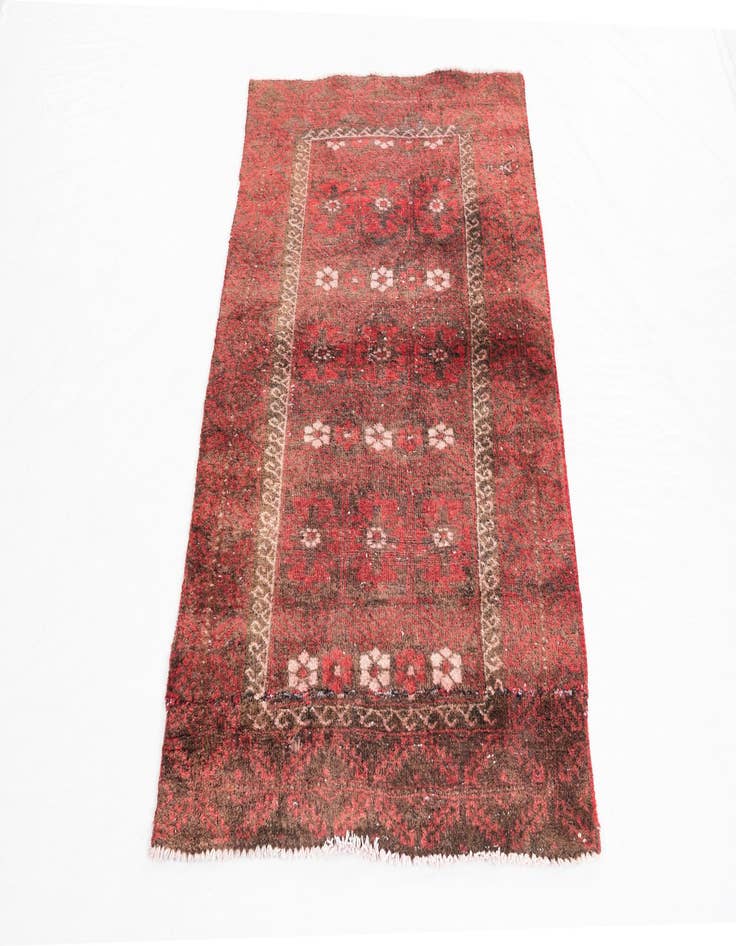 Detail image of 3' x 4' 6  Hand Knotted Ultra Vintage Persian Wool Rug