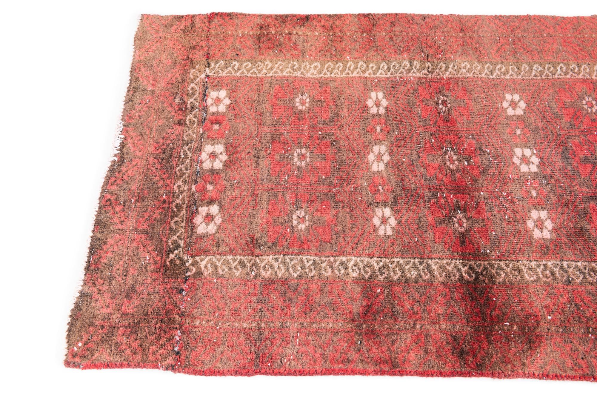 3' x 4' 6 Hand Knotted Ultra Vintage Persian Wool Rug