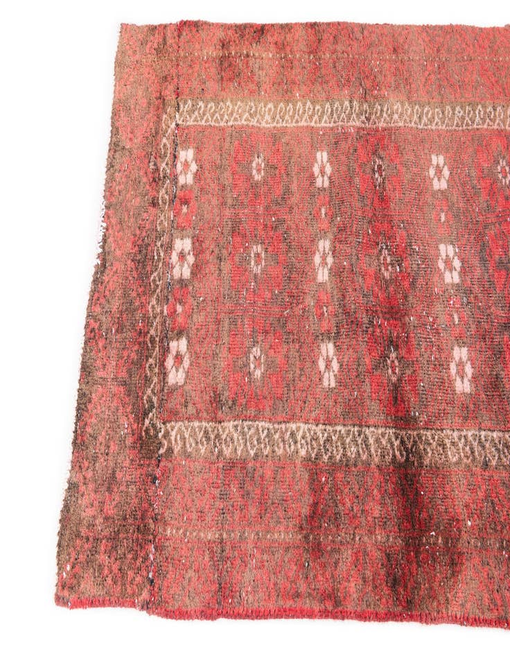 Detail image of 3' x 4' 6  Hand Knotted Ultra Vintage Persian Wool Rug