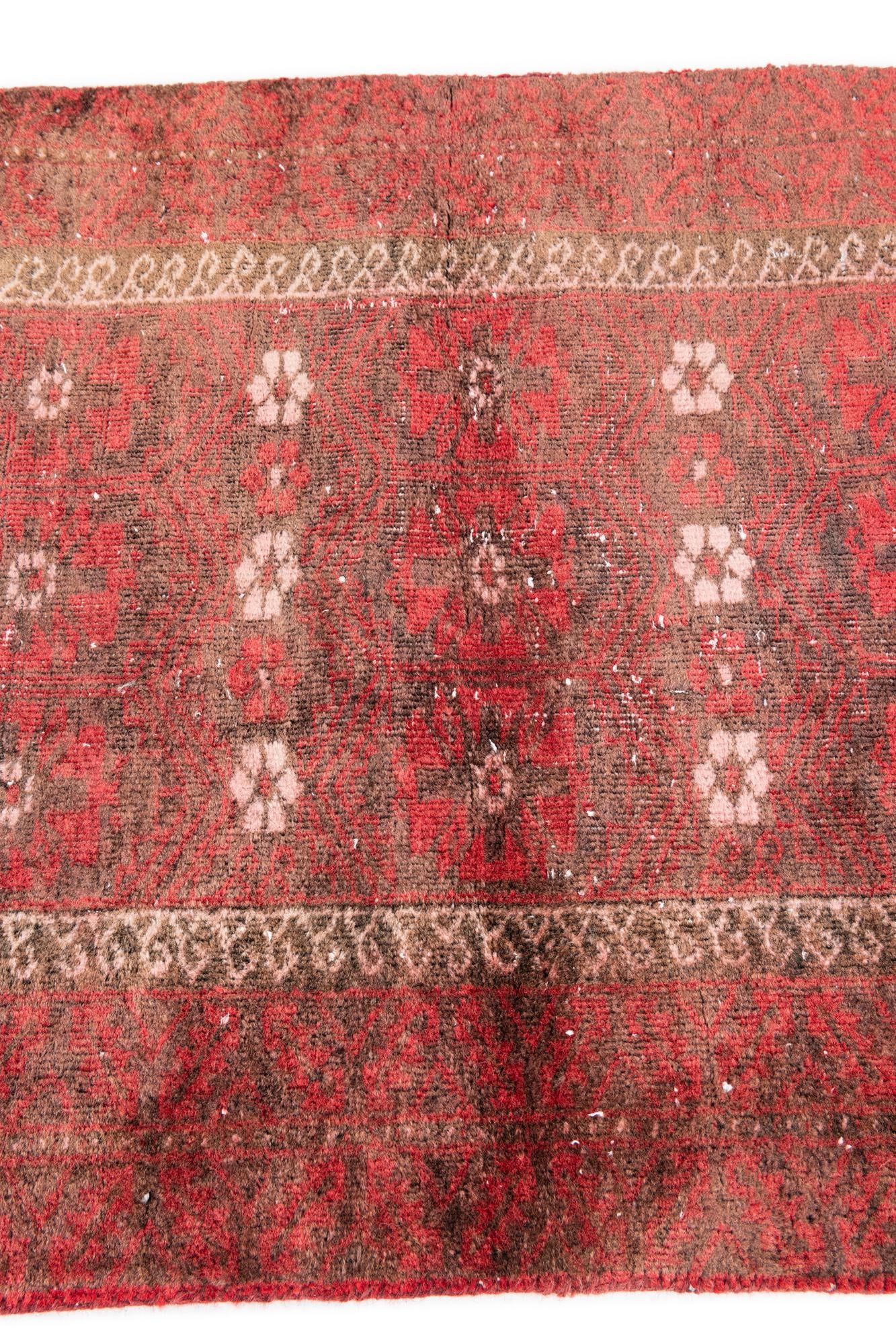 3' x 4' 6 Hand Knotted Ultra Vintage Persian Wool Rug
