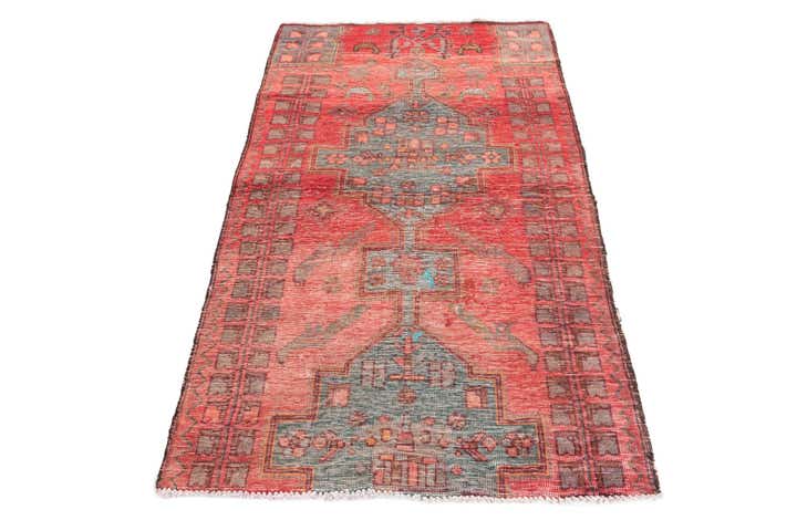 3' 1 x 5' 3 Hand Knotted Ultra Vintage Persian Wool Rug