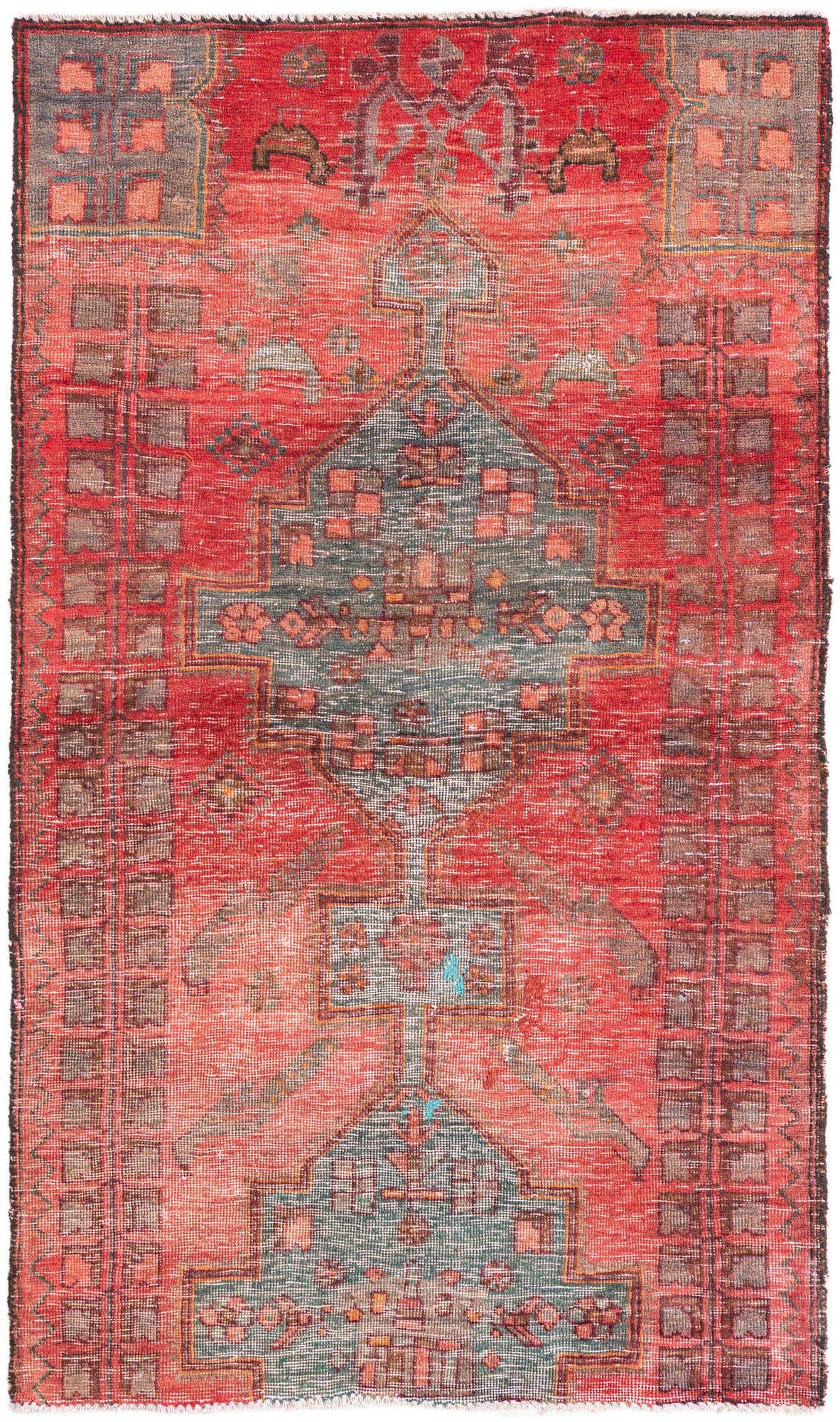 3' 1 x 5' 3 Hand Knotted Ultra Vintage Persian Wool Rug