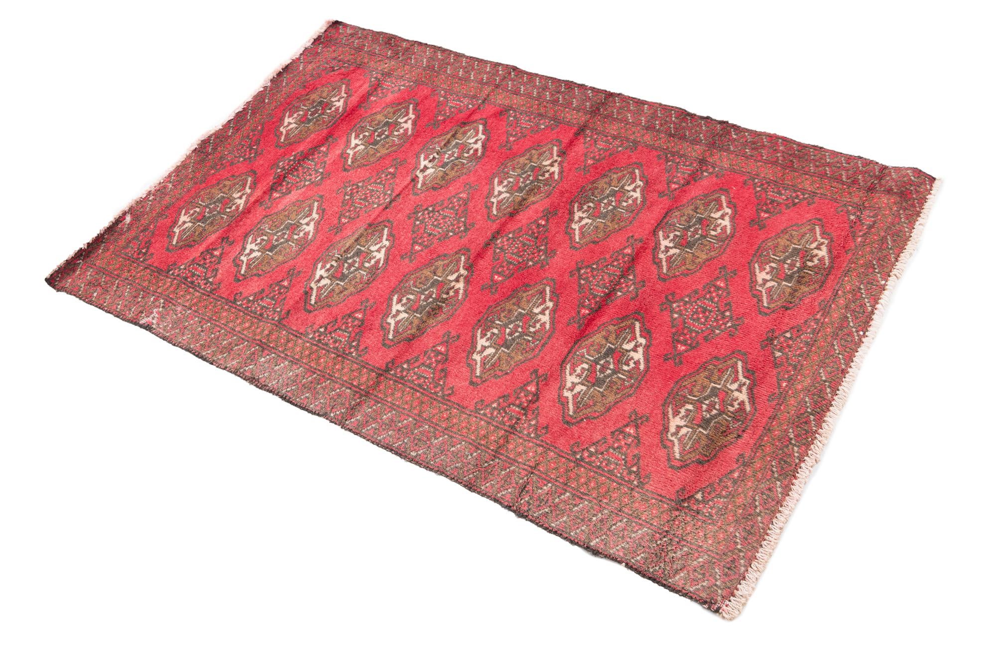 90cm x 130cm anudado a mano Ultra Vintage Alfombra Persa Lana