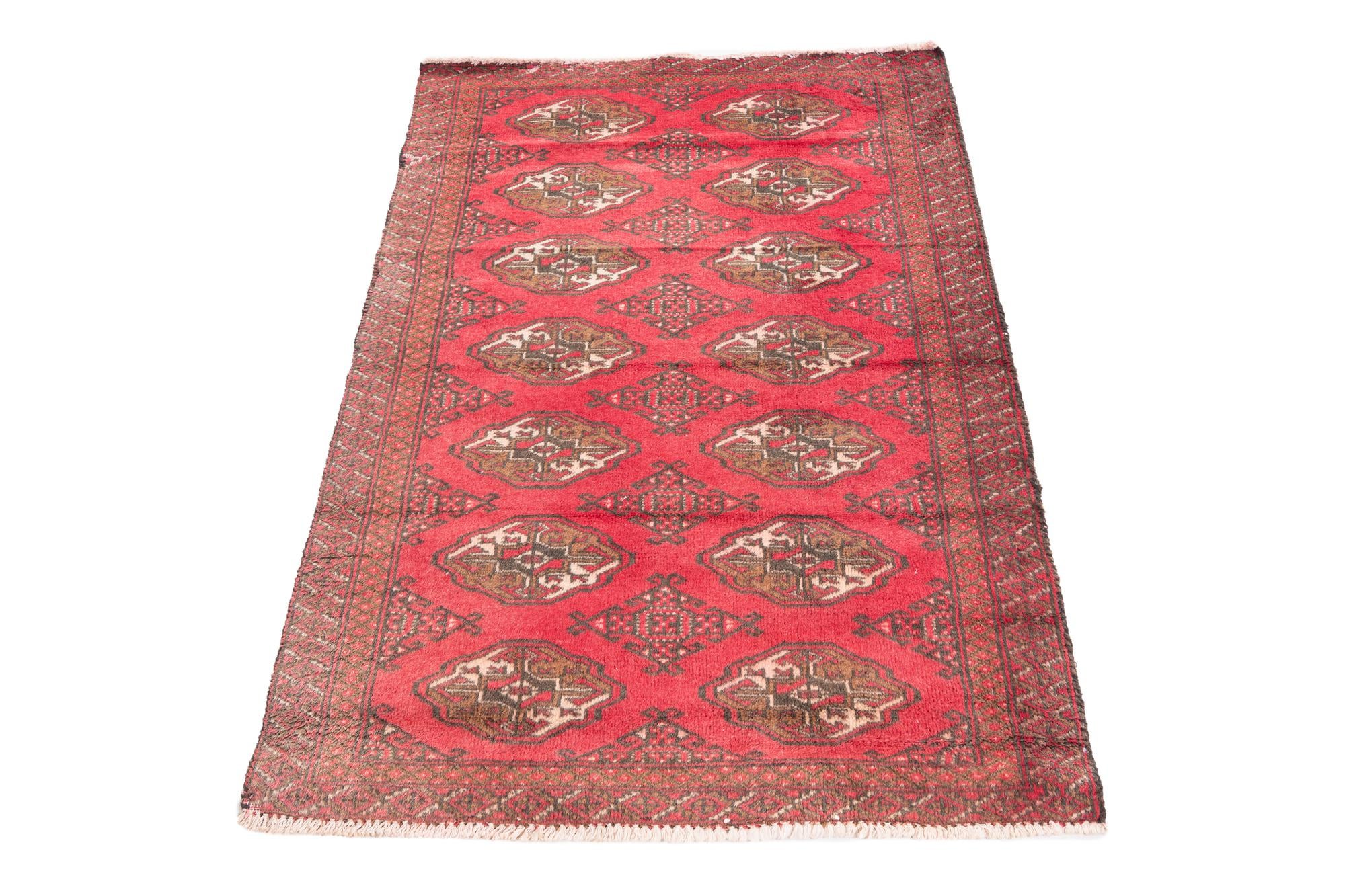 90cm x 130cm anudado a mano Ultra Vintage Alfombra Persa Lana
