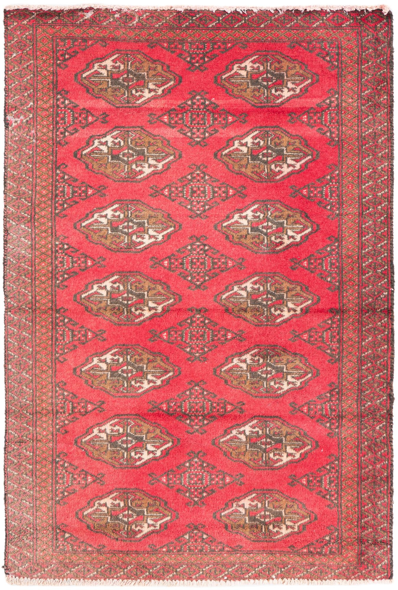 90cm x 130cm anudado a mano Ultra Vintage Alfombra Persa Lana