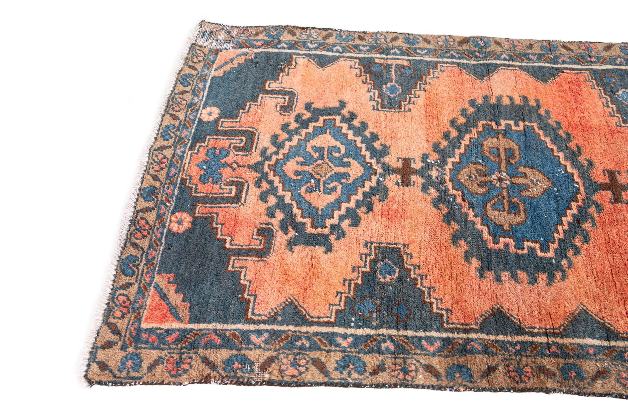 3' 1 x 5' 2 Hand Knotted Ultra Vintage Persian Wool Rug