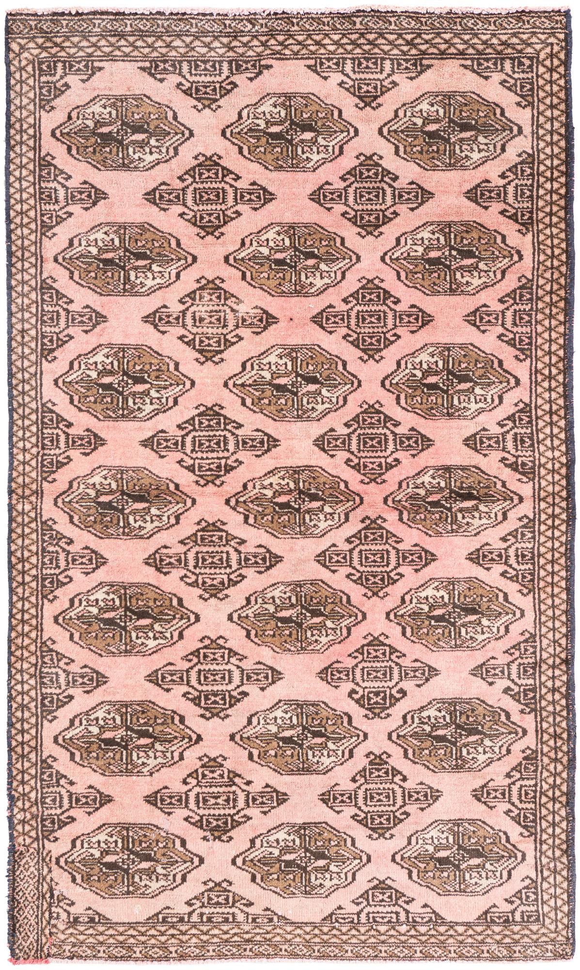 3' 3 x 5' 7 Hand Knotted Ultra Vintage Persian Wool Rug