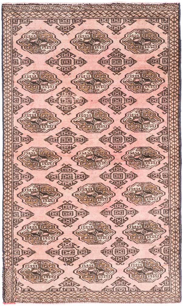 3' 3 x 5' 7 Hand Knotted Ultra Vintage Persian Wool Rug