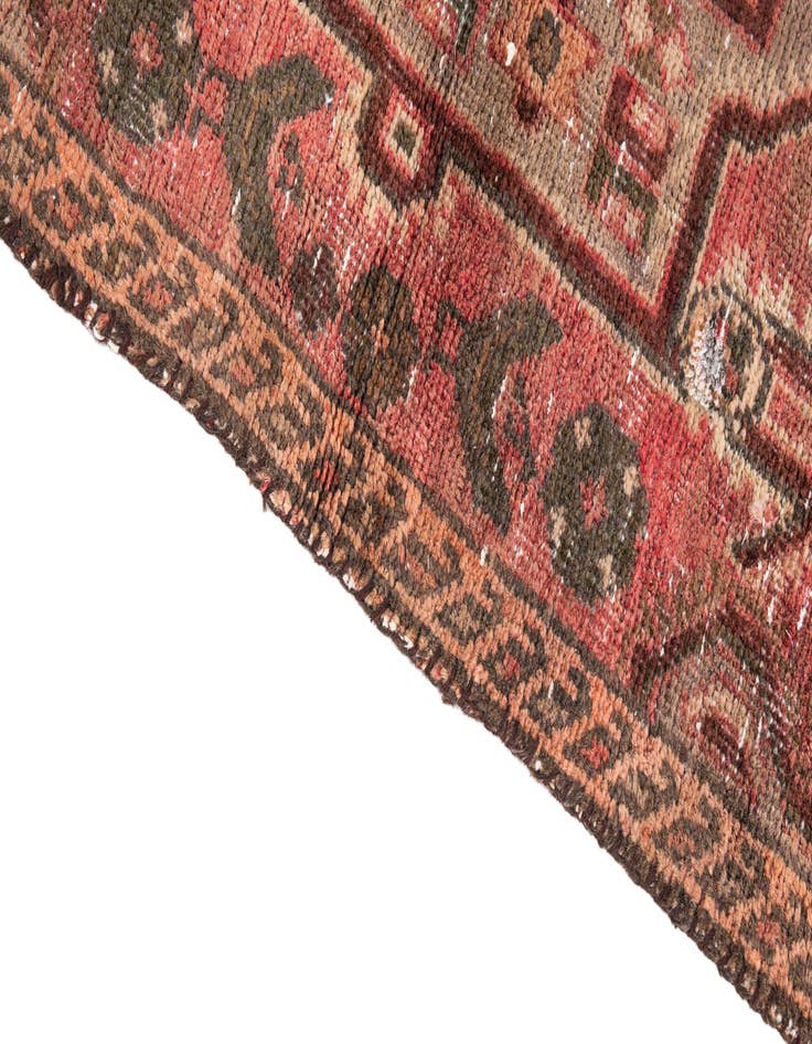 Detail image of 3' 1 x 5' 2  Hand Knotted Ultra Vintage Persian Wool Rug