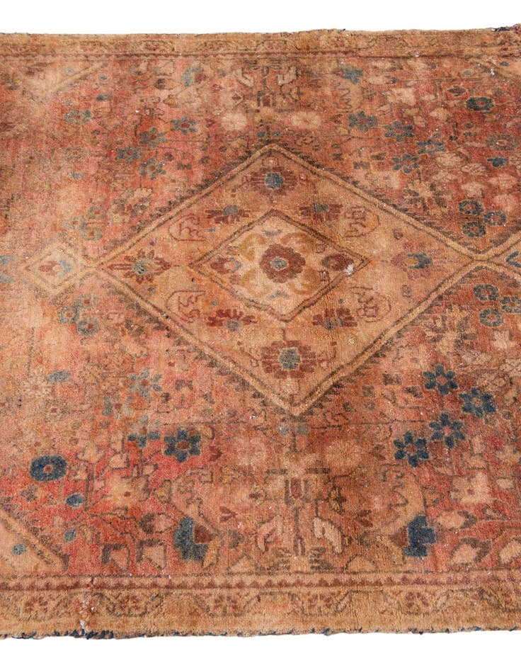 Detail image of 3' 4 x 5' 9  Hand Knotted Ultra Vintage Persian Wool Rug