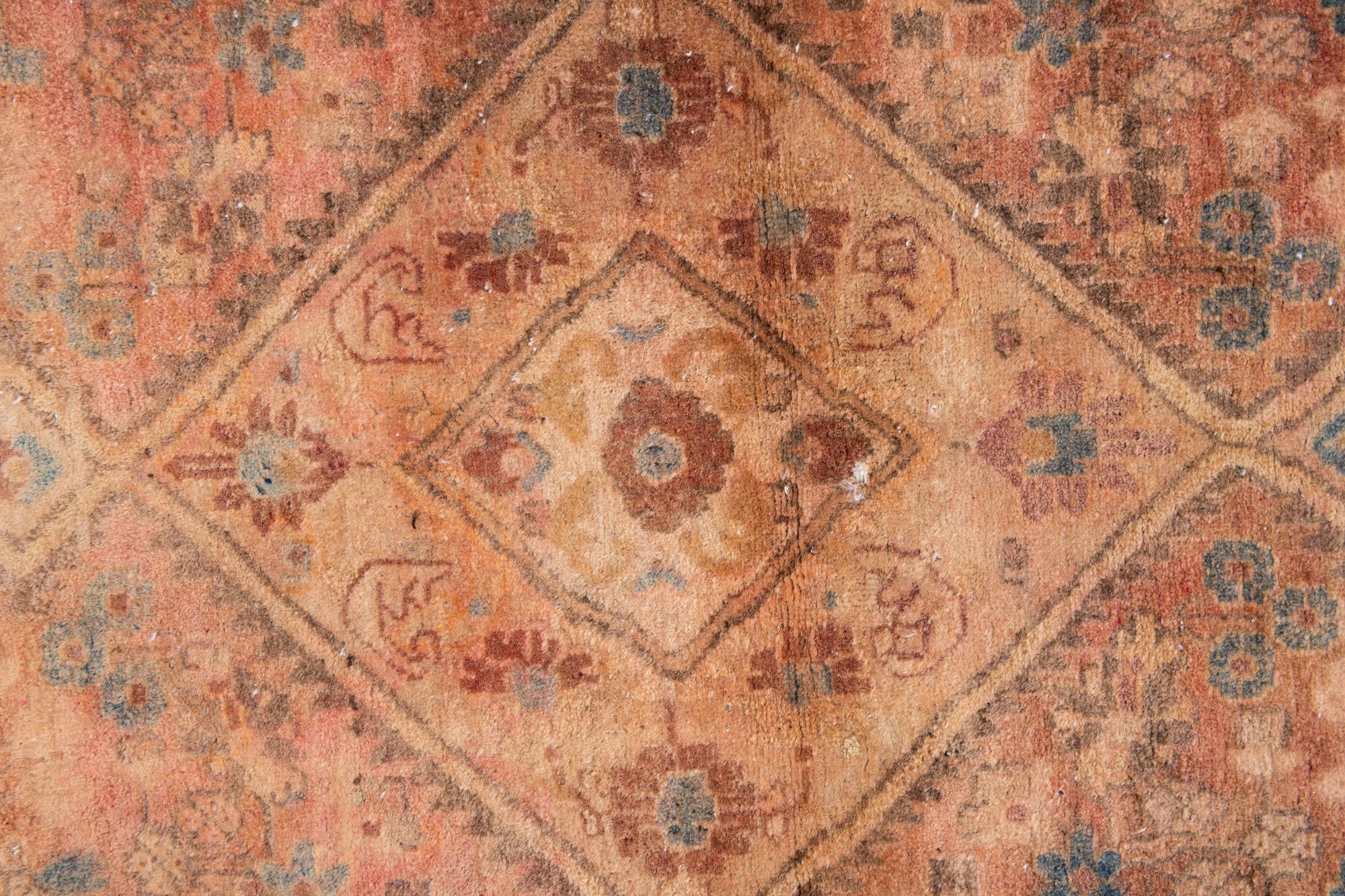 3' 4 x 5' 9 Hand Knotted Ultra Vintage Persian Wool Rug