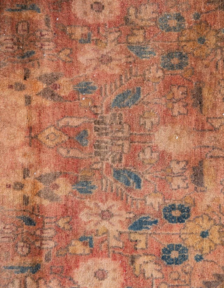 Detail image of 3' 4 x 5' 9  Hand Knotted Ultra Vintage Persian Wool Rug