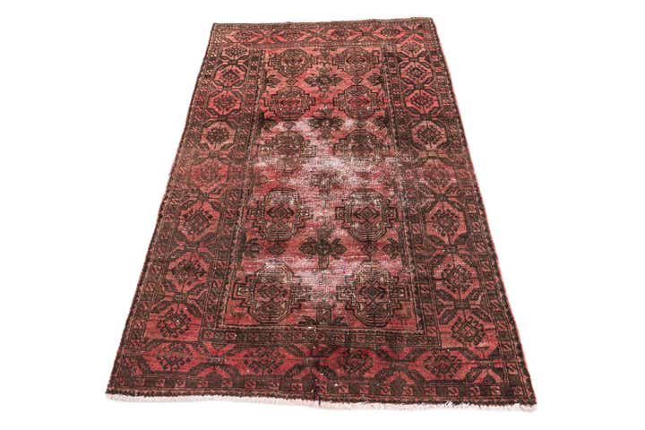 3' 2 x 5' 3 Hand Knotted Ultra Vintage Persian Wool Rug