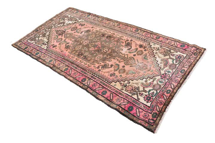 3' 3 x 6' 4 Hand Knotted Ultra Vintage Persian Wool Rug